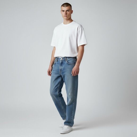 Wrangler light Blue Jeans Regular Fit size 38 x 30 pockets belt loop casual - Picture 1 of 13